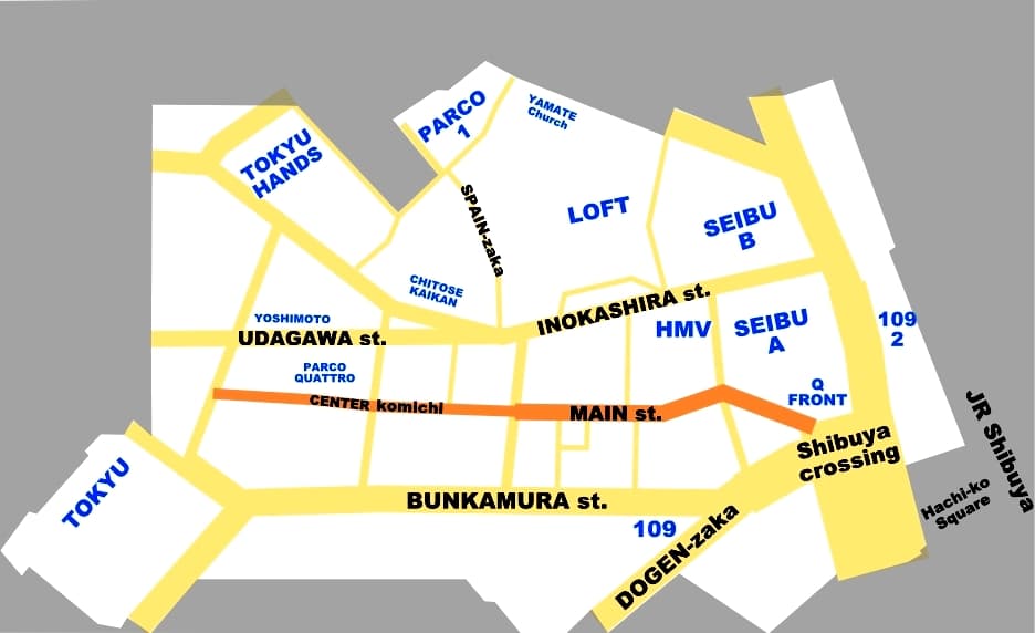 Rue du centre de Shibuya